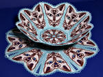 Lace Cat Bowl and Doily