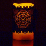 spiderweb candle wrap