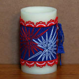 4th of July Candle Wrap