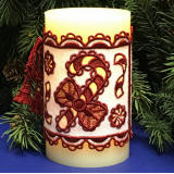 candy cane candle wrap