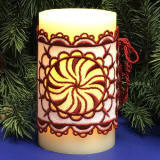 peppermint candle wrap